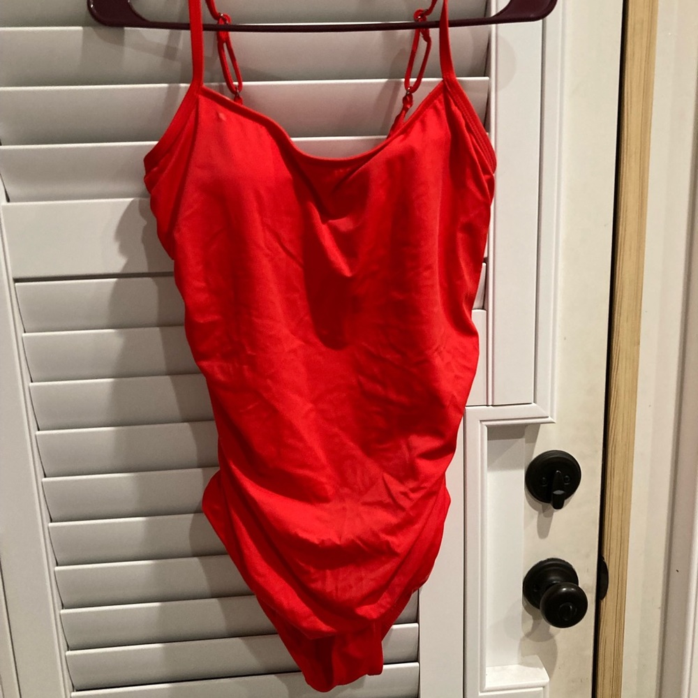 Red bathing suit